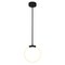 Cwi Lighting Hoops 1 Light LED Pendant With Black Finish 1273P10-1-101 - alternate 1